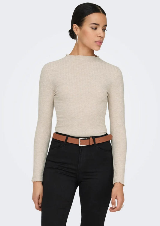 Only - Maglia Donna Emma Grigio Pomice