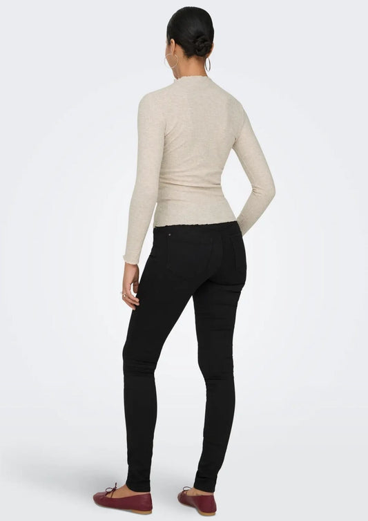 Only - Maglia Donna Emma Grigio Pomice
