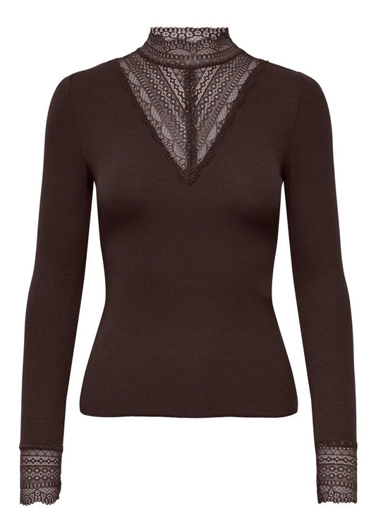 Only - Maglia Donna Tilde Marrone