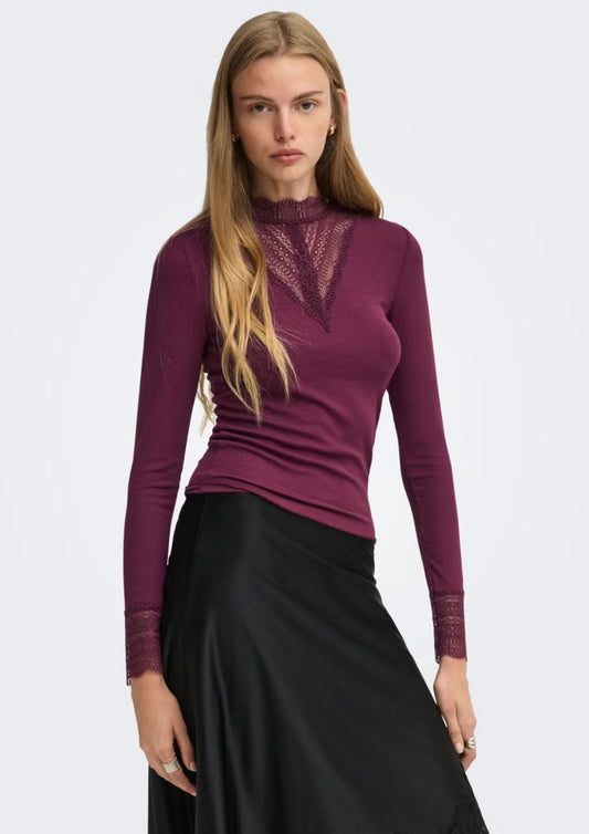 Only - Maglia Donna Tilde Viola
