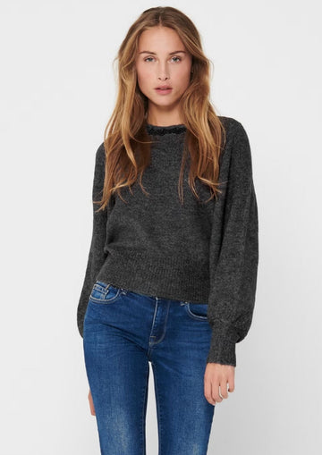 Only Pullover Donna Elsa Grigio Scuro
