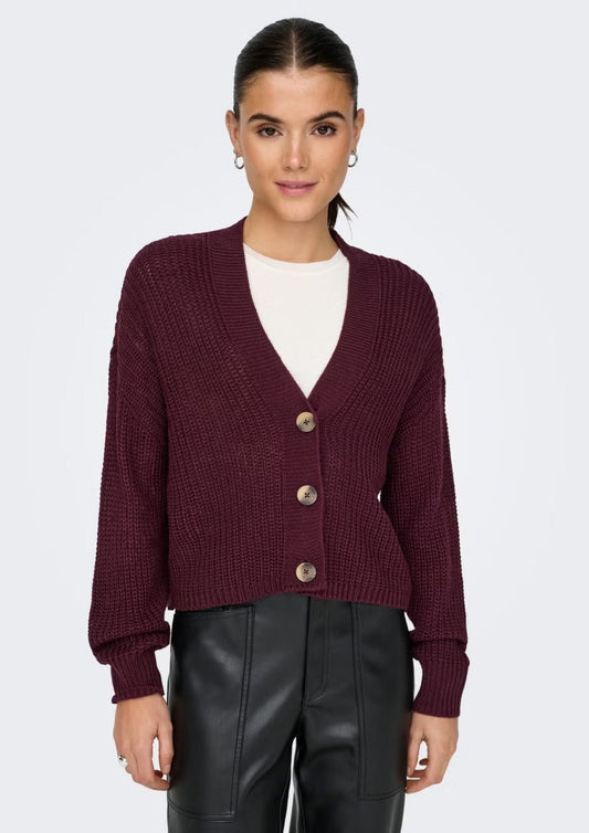 Only - Cardigan Donna Carol Rosso Royal