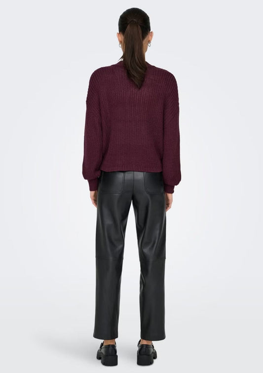 Only - Cardigan Donna Carol Rosso Royal