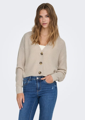Only Cardigan Donna Carol Grigio Pomice