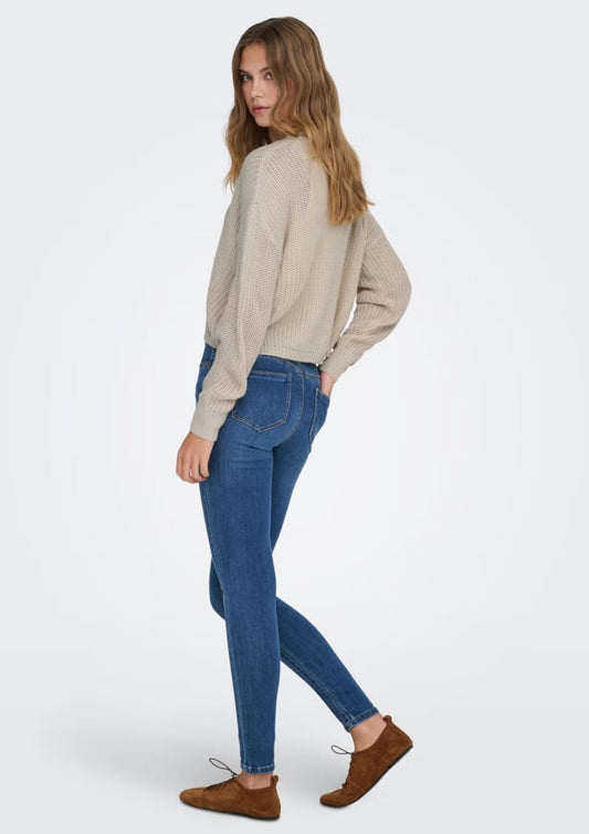 Only - Cardigan Donna Carol Grigio Pomice