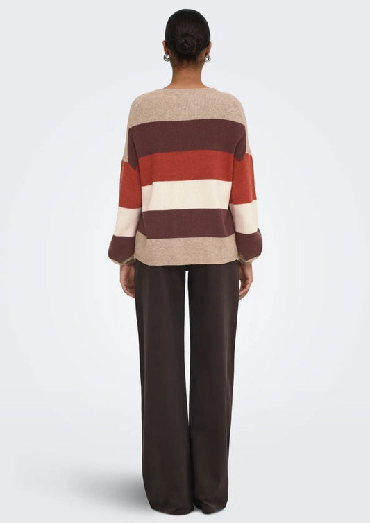 Only - Pullover Donna Atia Beige