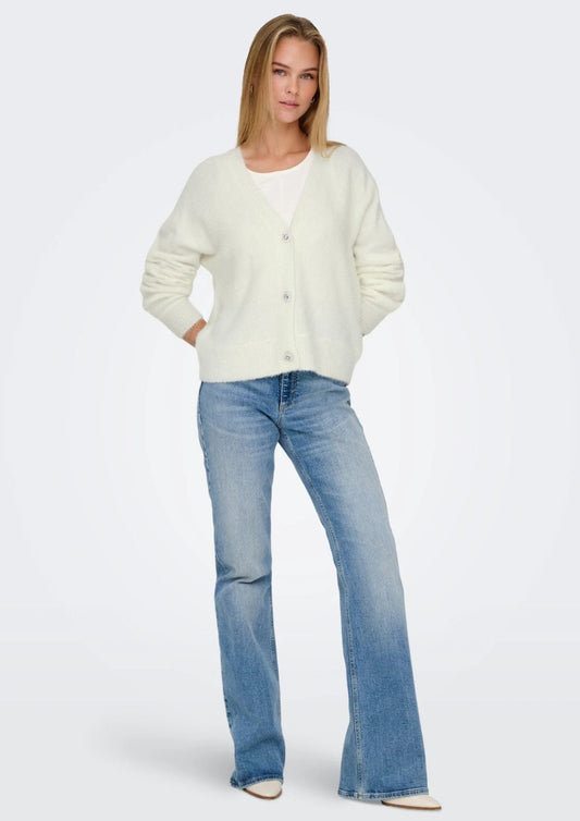 Only - Cardigan Donna Lella Bianco