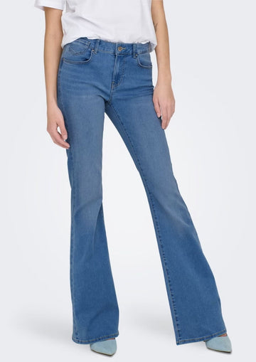 Only Jeans Donna Reese Blu Medio