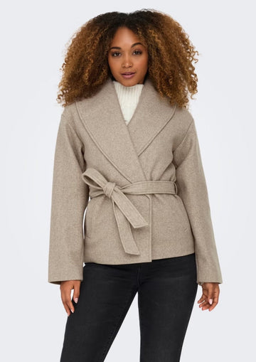 Only Giubbino Donna Augusta Grigio Fungo
