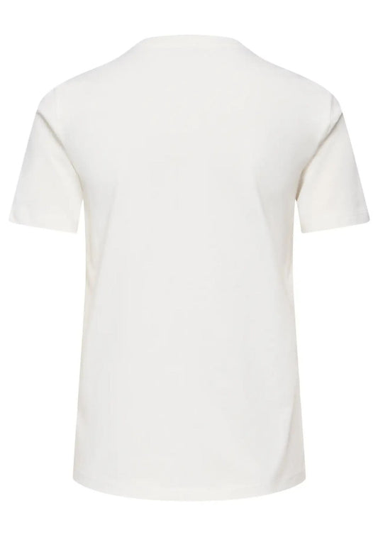 Only - Maglietta Donna Cloud Dancer Pocket teddy