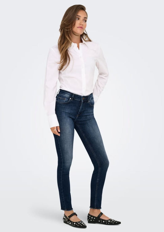 Only - Jeans Donna Blush Blu Medio