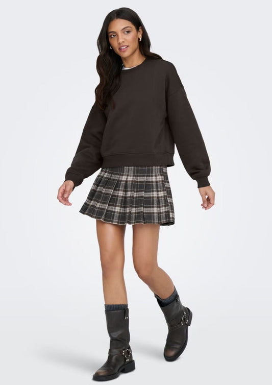Only - Felpa Donna Best Marrone