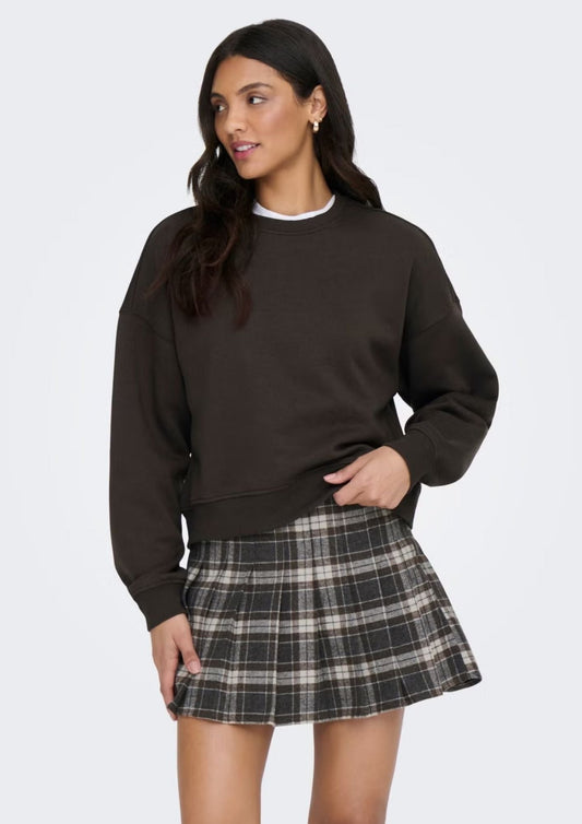 Only - Felpa Donna Best Marrone