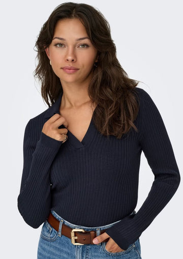 Only Pullover Donna Kaya Blu Notte