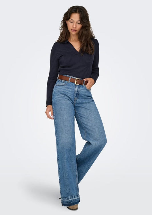 Only - Pullover Donna Kaya Blu Notte