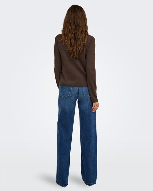 ONLY - Maglione Donna Marrone Chocolate Torte