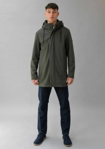 RIHUNIK - Giubbino non imbottito ispirazione parka Hug Eng Verde Sherwood