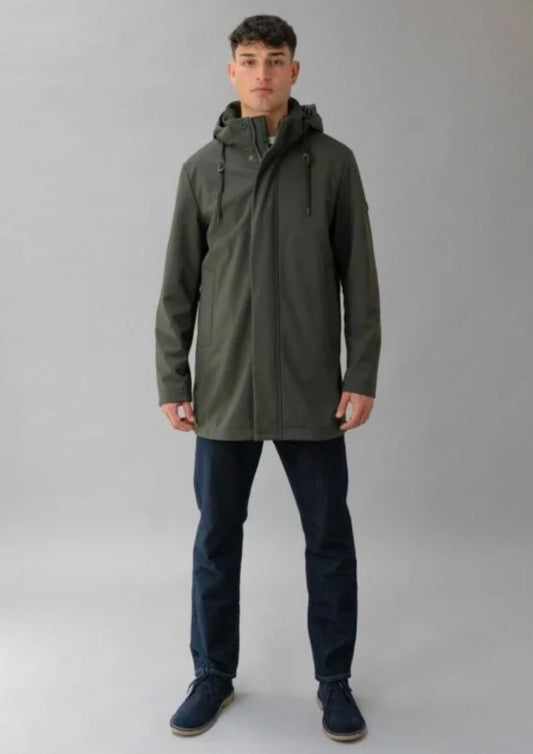 RIHUNIK - Giubbino non imbottito ispirazione parka Hug Eng Verde Sherwood
