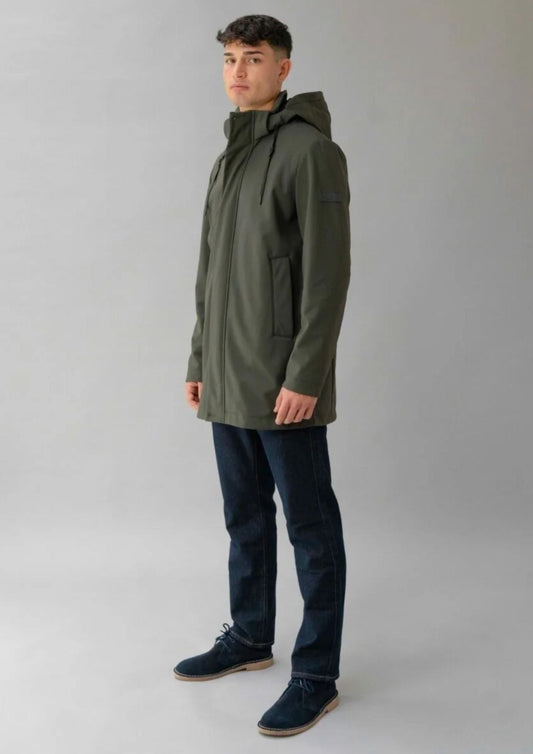 RIHUNIK - Giubbino non imbottito ispirazione parka Hug Eng Verde Sherwood