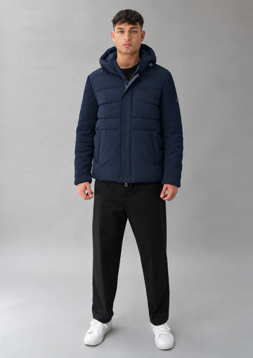 Giubbino corto con cappuccio Nivek 26 Blu Navy