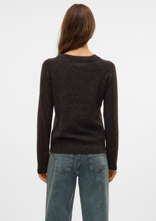 Vero Moda - Pullover Donna Doffy Marrone