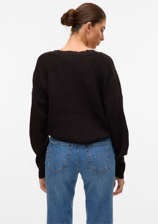Vero Moda - Cardigan Donna Lea Nero