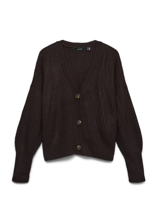Vero Moda - Cardigan Donna Lea Marrone