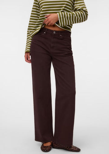 Vero Moda - Jeans Donna Tessa Marrone