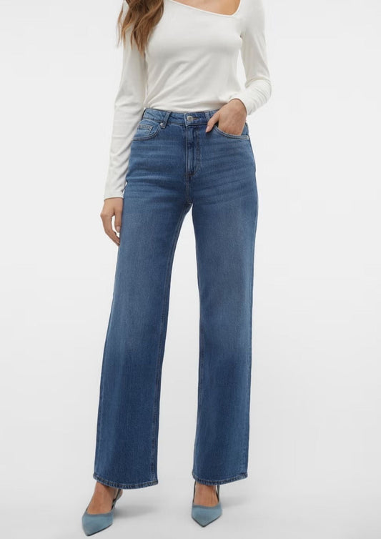 Vero Moda - Jeans Donna Tessa Blu Medio