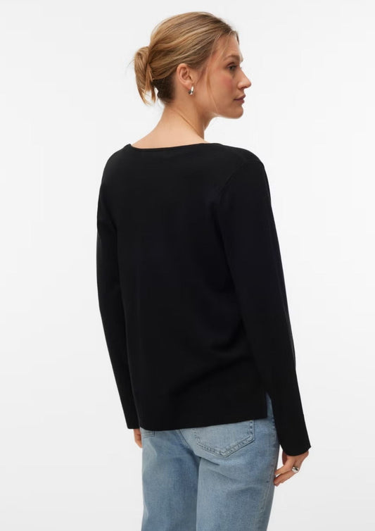 Vero Moda - Pullover Donna Silje Nero