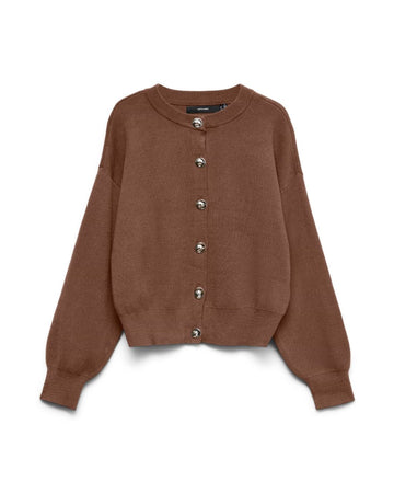Cardigan in maglia Donna Cocoa Brown
