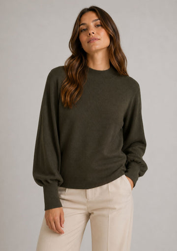 Vero Moda Pullover Donna Hollykaris Verde Foresta