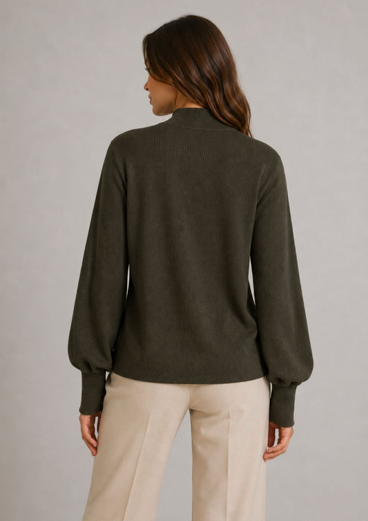 Vero Moda Pullover Donna Hollykaris Verde Foresta