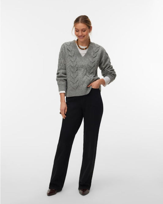 VERO MODA - Maglione Donna Grigio