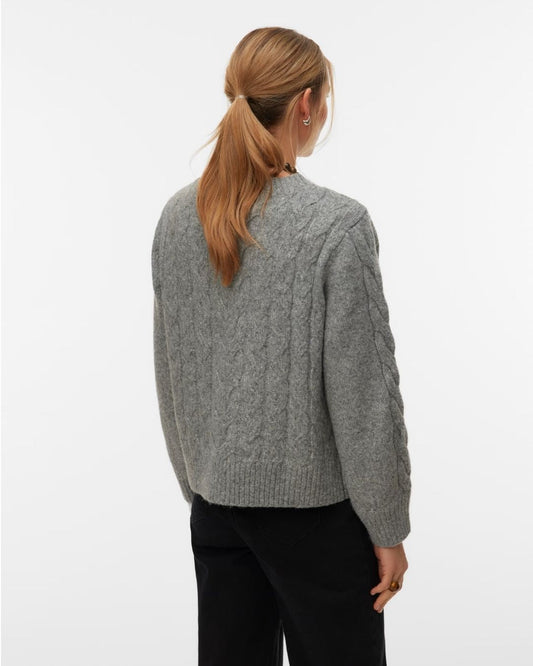 VERO MODA - Maglione Donna Grigio