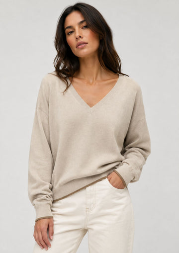 Vero Moda - Pullover Donna Bella Beige