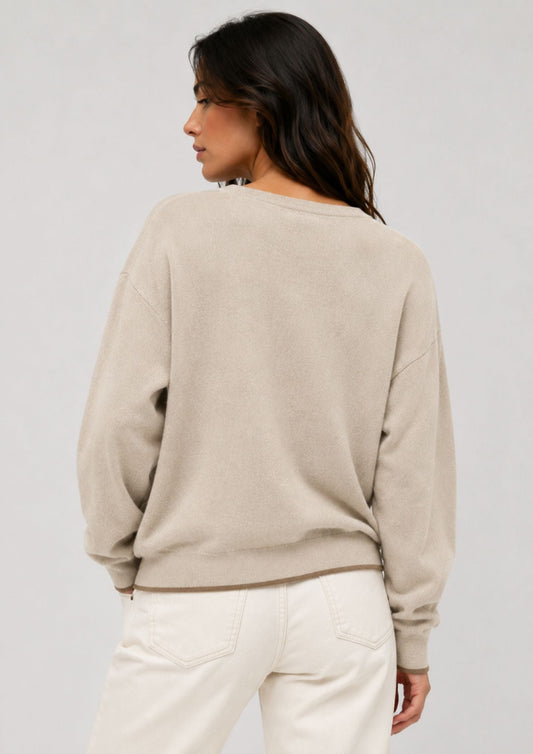 Vero Moda - Pullover Donna Bella Beige