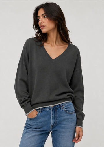 Vero Moda Pullover Donna Bella Grigio