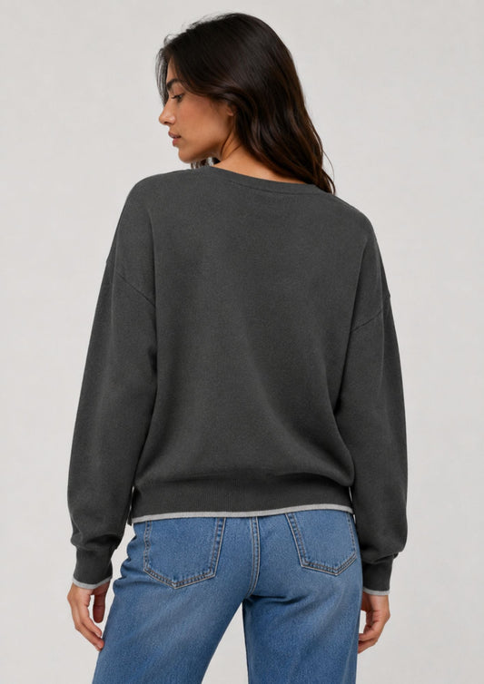 Vero Moda Pullover Donna Bella Grigio