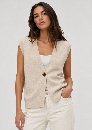Vero Moda Gilet Donna Agueda Beige