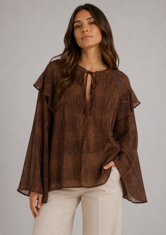Vero Moda Top Donna Molly Marrone