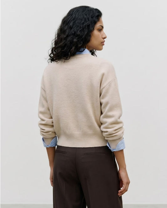 VERO MODA - Maglione Donna Beige Birch
