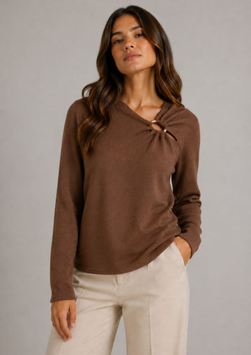 Vero Moda Pullover Donna Jain Marrone