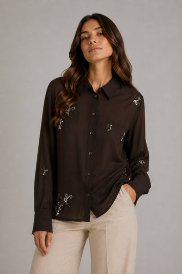 Camicia Donna Gilma Marrone