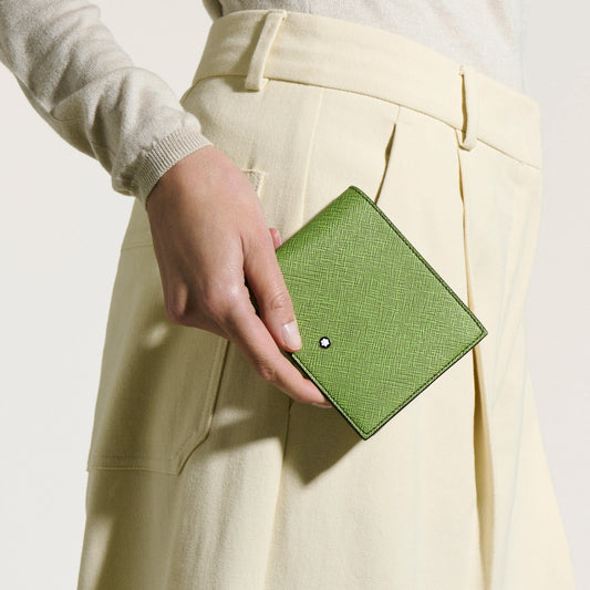 Montblanc portafoglio 8 scomparti Sartorial multi lime/cassis 199356