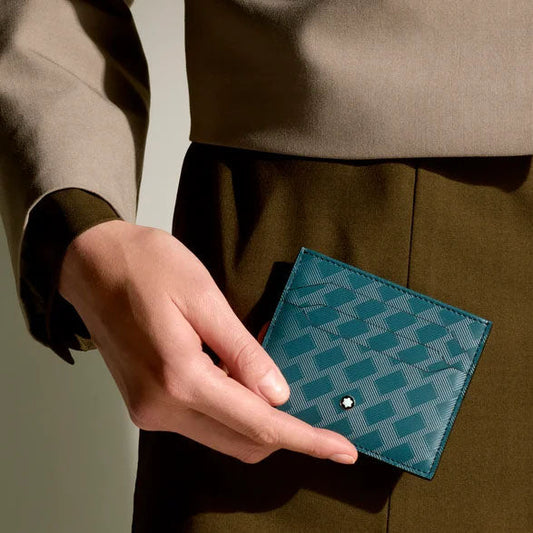 Montblanc porta carte 6 scomparti Extreme 3.0 Blu Cipro 198847