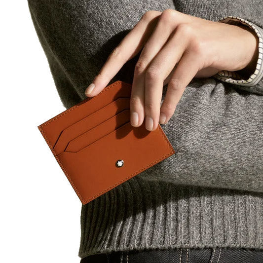 Montblanc porta carte 6 scomparti Soft ruggine 198754