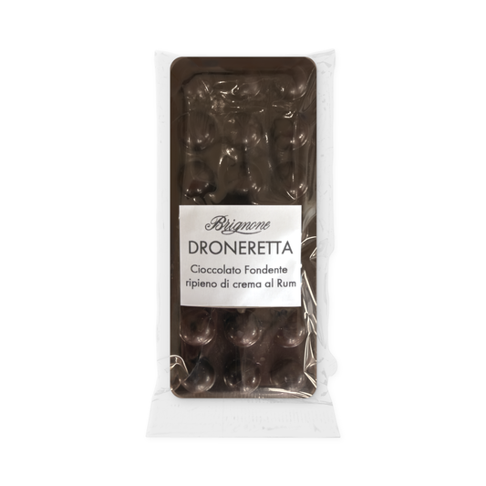 Droneretta - Tavoletta di cioccolato fondente ripiena di cioccolato al rhum - 90 g