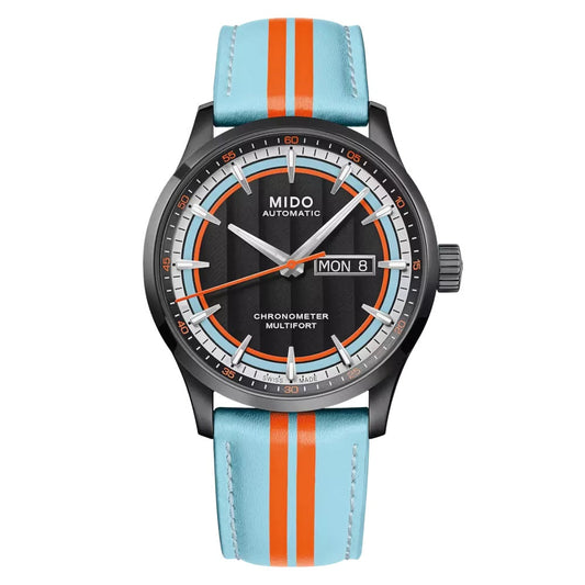 Mido orologio Multifort Chronometer 1 Racer 42mm nero automatico acciaio finitura PVD nero M038.431.36.051.00