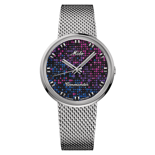 Mido orologio Commander 1959 37mm nero automatico acciaio M8429.4.N7.11